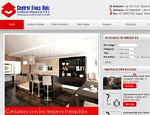 Tablet Screenshot of centralfincaraiz.com